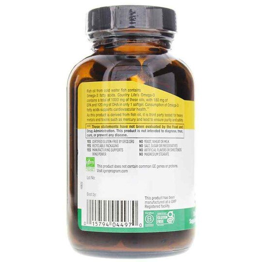 Omega-3 Fish Body Oils 1000 Mg, CTL